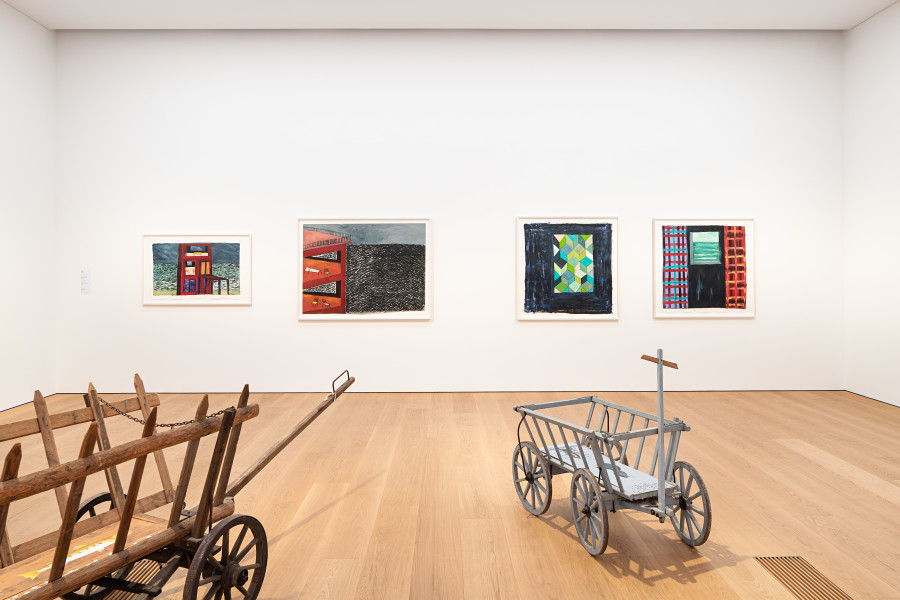 Exhibition view, Lubaina Himid, So Many Dreams, Musée cantonal des Beaux-Arts, 2022-2023. Photo : MCBA