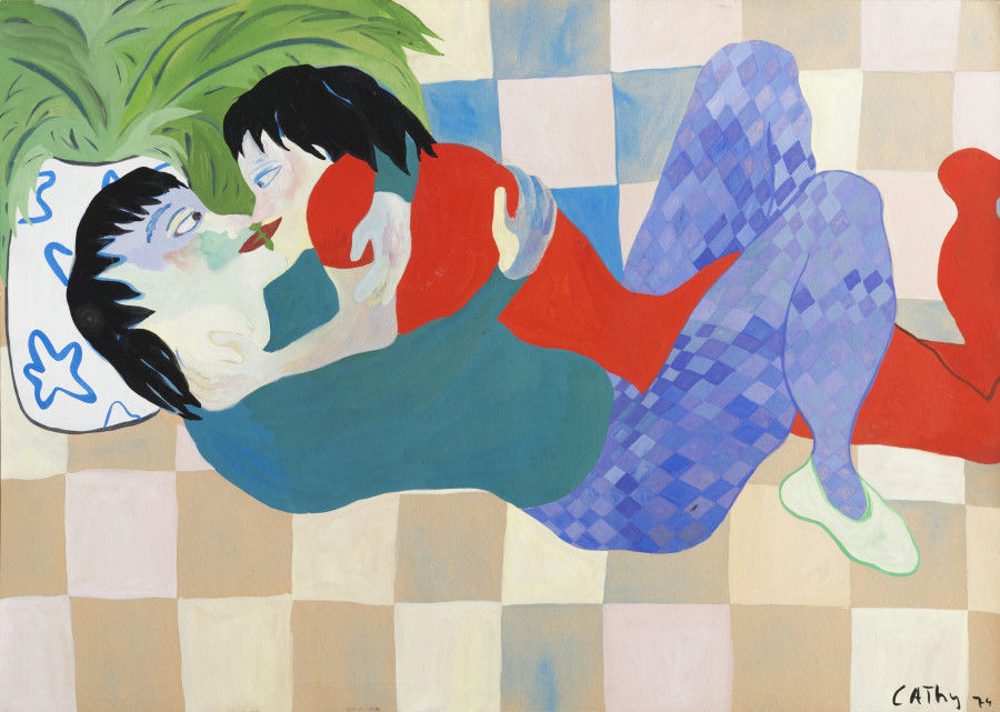 Cathy Josefowitz, Ohne Titel, 1974, Gouache auf Papier, 69 x 95.5 cm, Courtesy of Collection Pierre Sebaste Josefowitz