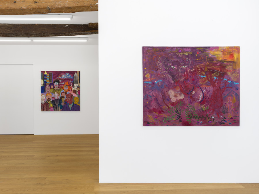 Melisa Sabir & Abel Auer, installation view at Kirchgasse Gallery, 2022 / Photo: Cedric Mussano / Courtesy: the artists and Kirchgasse Gallery