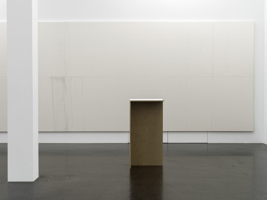 Installation view, Alvin Baltrop, Wade Guyton, Heimo Zobernig, Galerie Francesca Pia, Zurich, 2022. Photo: Cedric Mussano