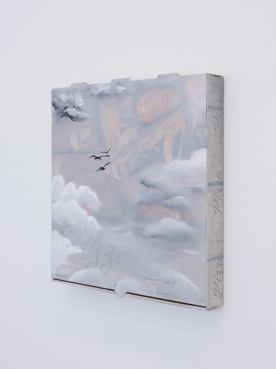 Urban Zellweger, Panorama (Pizzabox XXXI-XLIII), Installation view, 2022, CAN Centre d’Art Neuchâtel, Photo: S. Verdon