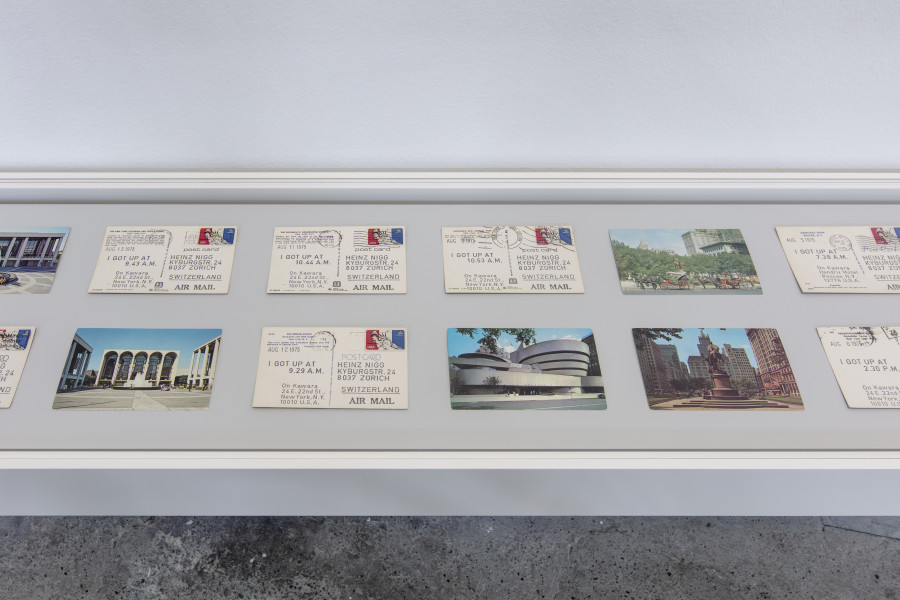 On Kawara, 1 GOT UP, 1975, Kunstmuseum St.Galien, © One Million Years Foundation, Photo: Stefan Rohner