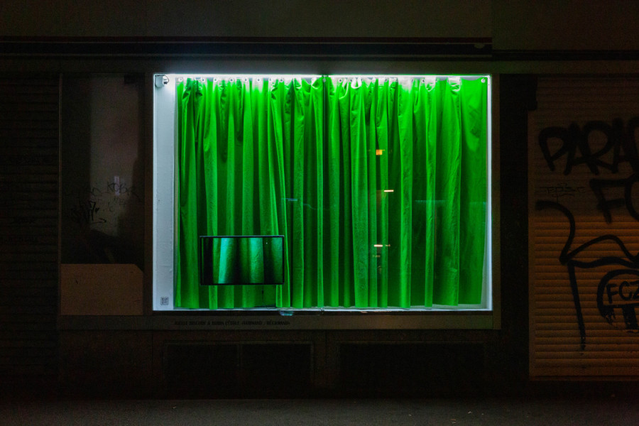 Joëlle Bischof & Robin Lütolf, Vorwand / Rückwand, Die Diele Gallery, Installation view, 2022