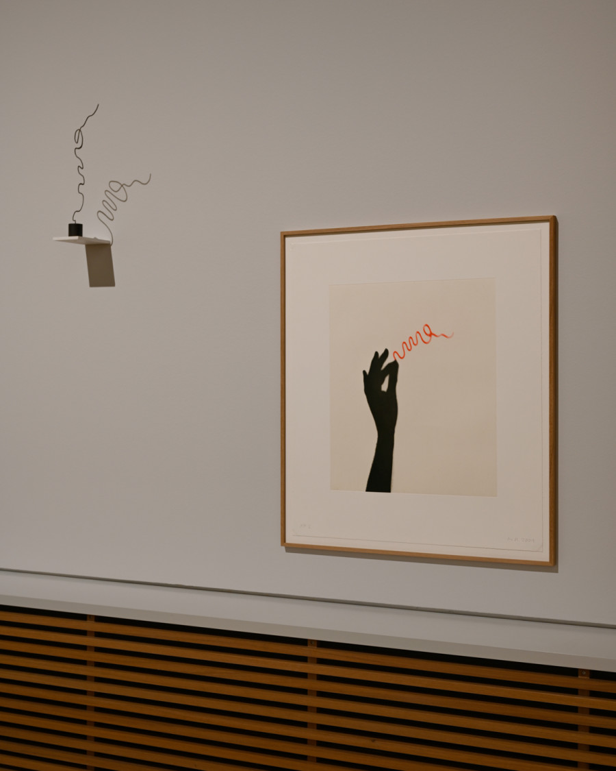 Exhibition view, Markus Raetz, Le reflet des mots, Fondation Jan Michalski, 2022. Photo Fondation Jan Michalski © Leo Fabrizio