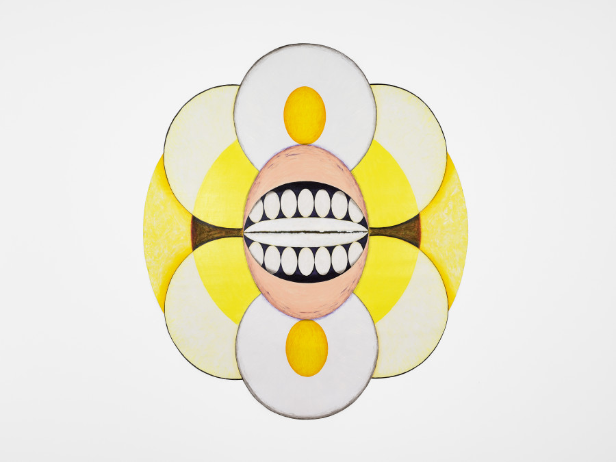 Alexandra Tretter, How Do You Like Your Eggs?, 2021, Acrylic on Canvas / Photo: CE / Courtesy: the Artist, 14a and Kirchgasse Gallery