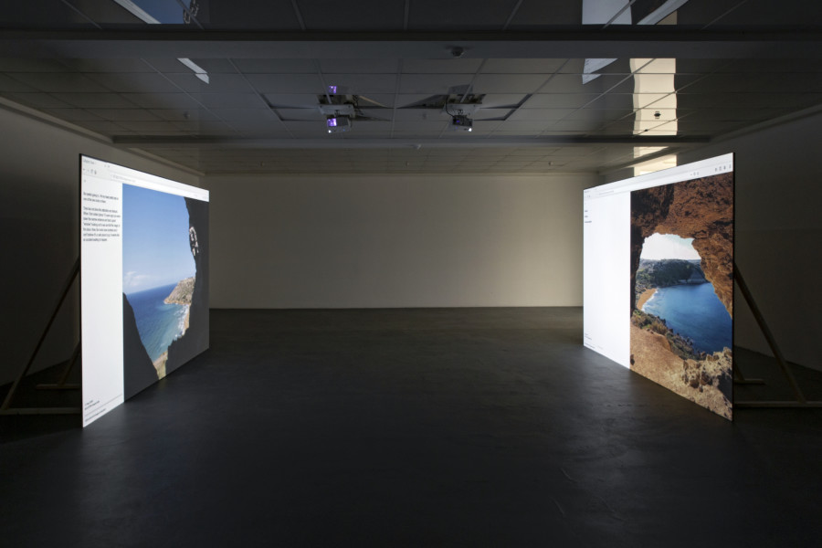 Stefan Karrer, Calypso Cave, 2020. Courtesy the artist. Installation view Kunsthaus Baselland 2020. Photo: Gina Folly