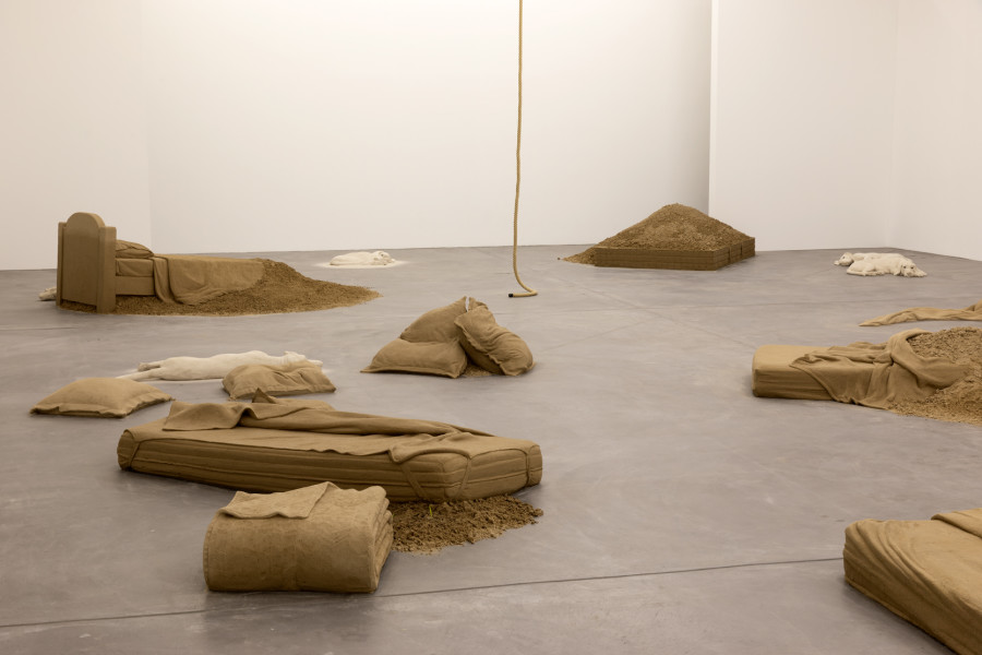 Installation view ‘OUTREMONDE: Dream Hunters – Théo Mercier, Luma Westbau, Zurich, 2022. Photos: Erwan Fichou