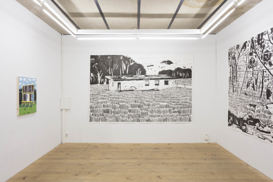 Exhibition view, Lukas Hirschhofer – Natural Habitat, sic! Elephanthouse, 2022. Photo credit: Andri Sta