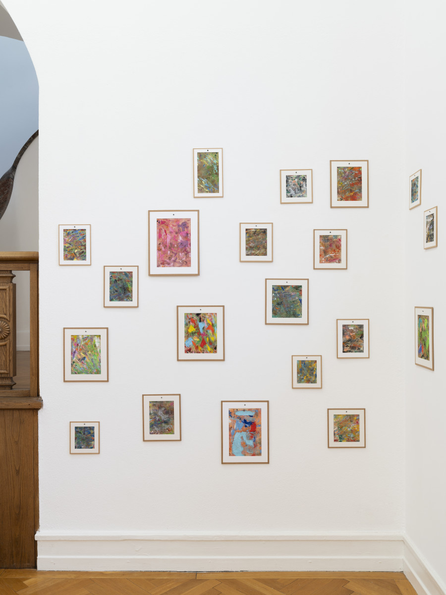 Jean-Frédéric Schnyder, Billige Bilder, 2000–2019, Ölfarbe auf Textil, Karton, 162 Stück / Oil on textile, cardboard, 162 pieces. Courtesy Galerie Eva Presenhuber Zürich / New York. Photo: Gunnar Meier