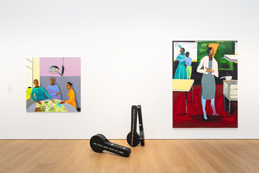 Exhibition view, Lubaina Himid, So Many Dreams, Musée cantonal des Beaux-Arts, 2022-2023. Photo : MCBA