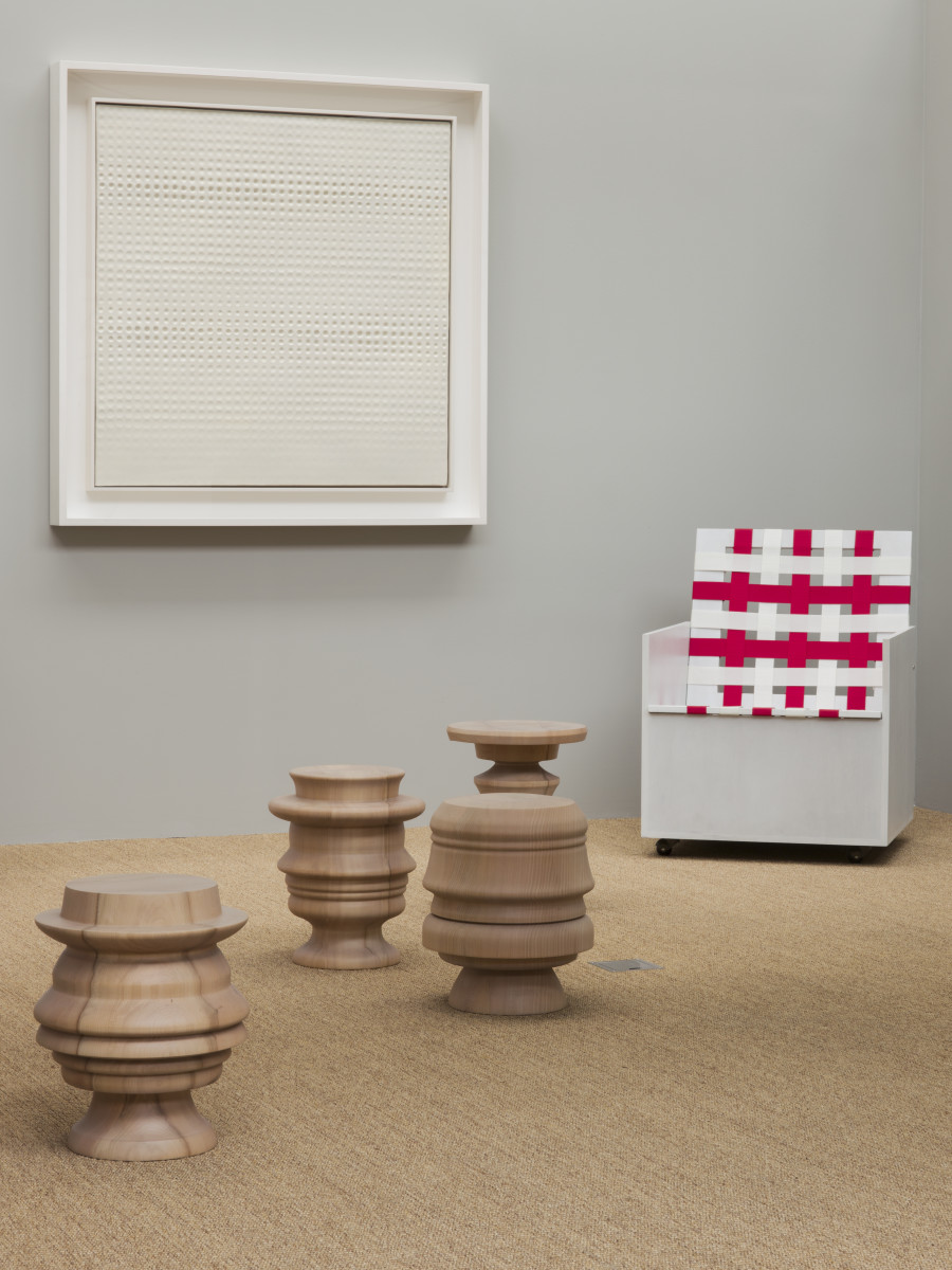 Installation View, The Backward Glance can be a Glimpse into the Future at von Bartha, Basel, 5 September – 7 November 2020. Photo: Simon Schwyzer. Image courtesy von Bartha and the Artists.