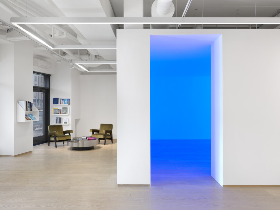 Installation view, James Turrell, Elemental, Pace Gallery, 2022. Photo: Annik Wetter
