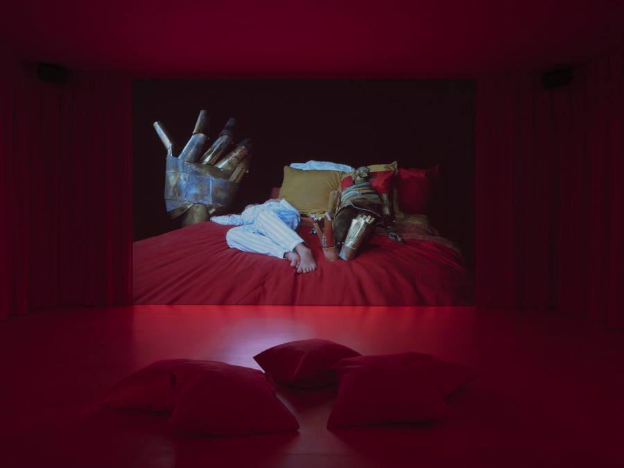 Caroline Mesquita, Noctambules, Installation view, 2022, CAN Centre d’Art Neuchâtel, Photo: S. Verdon