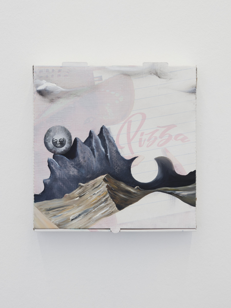 Urban Zellweger, Panorama (Pizzabox XXXI-XLIII), Installation view, 2022, CAN Centre d’Art Neuchâtel, Photo: S. Verdon