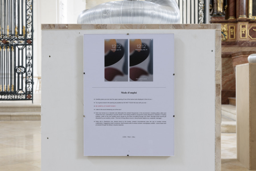 Installation view, Emanuel Rossetti: Beatitude, Abbatiale Bellelay, 2022, Photo: Gina Folly