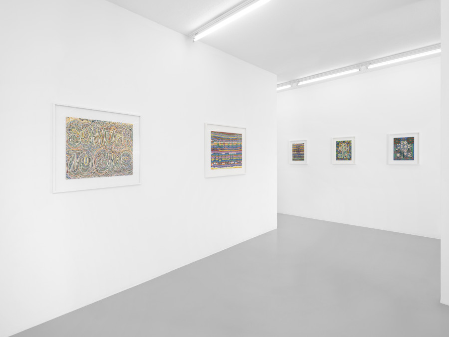 Exhibition view, Lionel Estève, So Much, xippas, 2022. Photo credit: Julien Gremaud