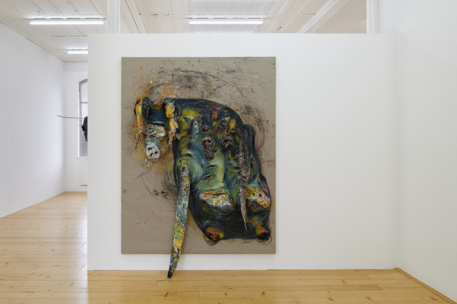 Exhibition view, La main–pleur, 2022, Kunsthalle Friart Fribourg. Photo : Guillaume Python