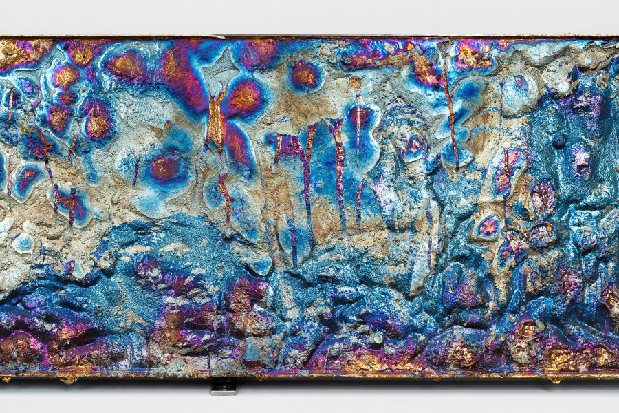 Raphael Hefti, installation view, Salutary Failures, Kunsthalle Basel, 2020, view on Polycrystalline Horticulture, 2020 (detail). Photo: Gunnar Meier / Kunsthalle Basel. Courtesy of the artist.