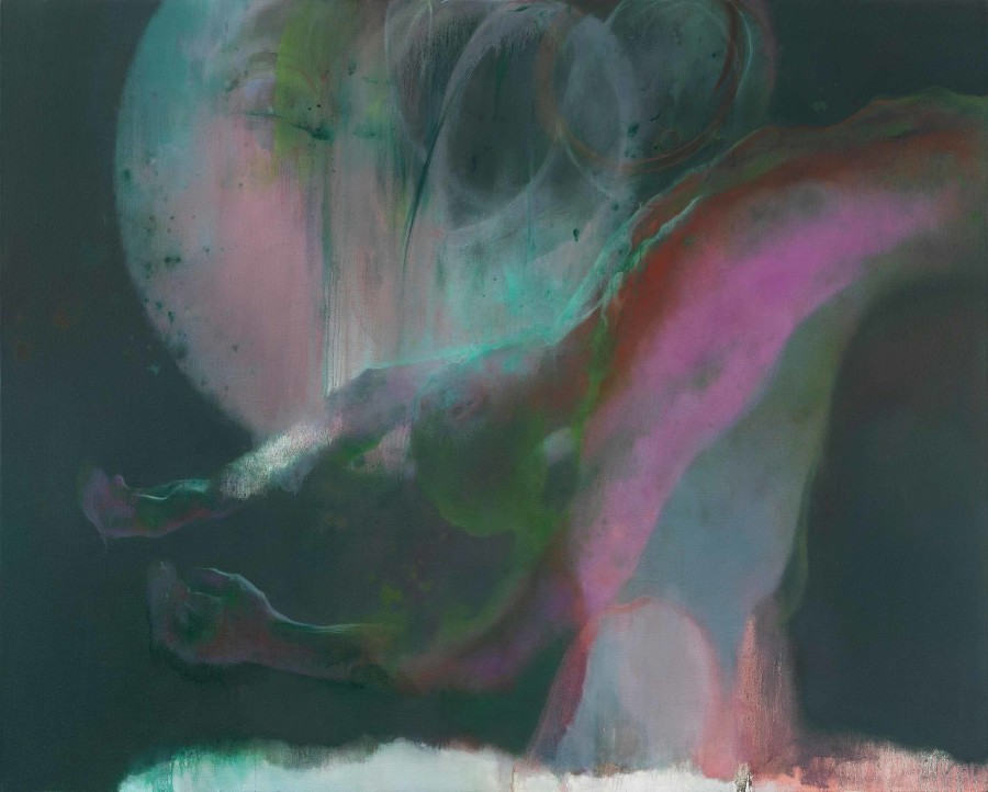 Xie Qi, Wrinkles from Summer, 2021, oil on canvas 200 x 250 cm. Courtesy of the Artist and Galerie Urs Meile, Beijing-Lucerne