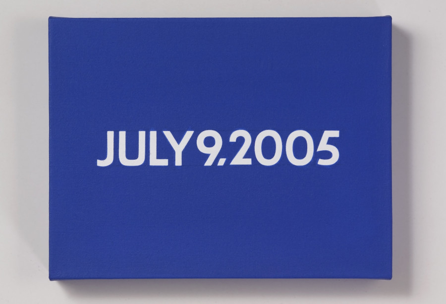 On Kawara, JULY 9, 2005, Kunstmuseum St.Galien, © One Million Years Foundation, Photo: Stefan Rohner