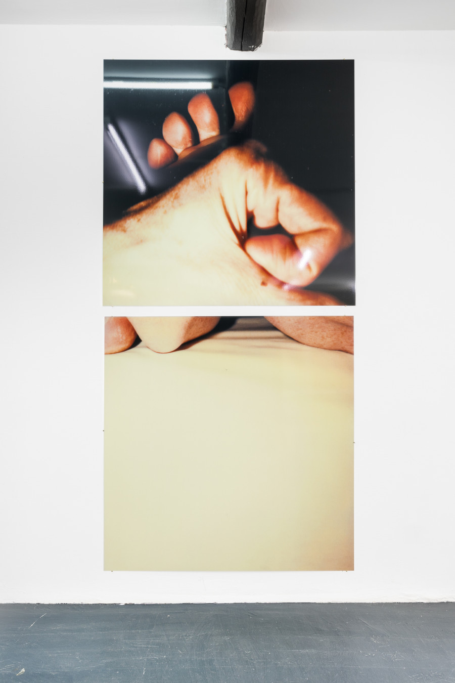 Hannah Villiger, Sculptural, 1995/97, C-print of a polaroid, mounted on aluminum, each 125 x 125 cm. Exhibition copy THE ESTATE OF HANNAH VILLIGER. Photo: Kilian Bannwart