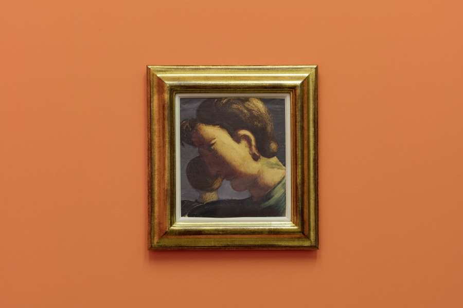 Oskar Schlemmer, Grosser Profilkopf und kleiner Kopf von hinten, 1935, Kunstmuseum St.Gallen, Photo: Stefan Rohner