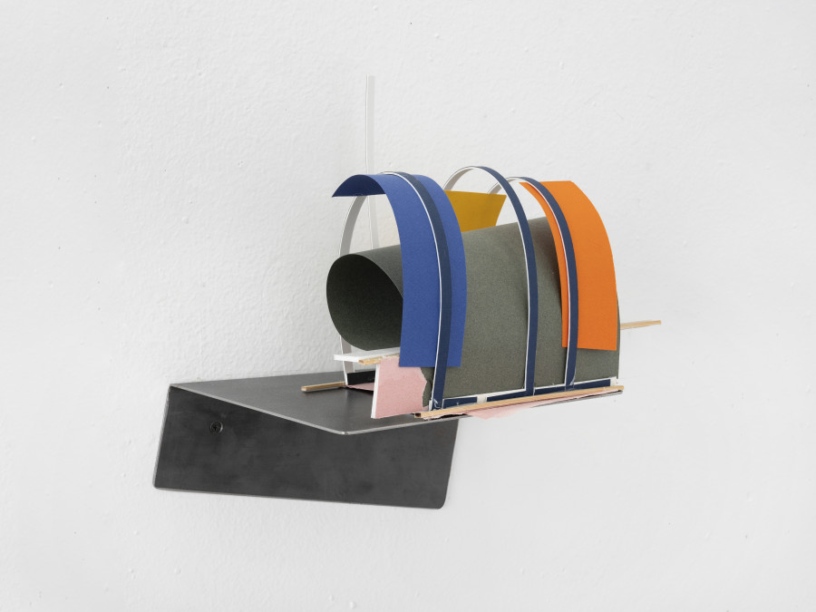 Maquette abandonnée No 1, 2020, wood, cardboard, paper, 22 x 27 x 15 cm, © Julien Gremaud. Courtesy of the artist and Heinzer Reszler gallery.