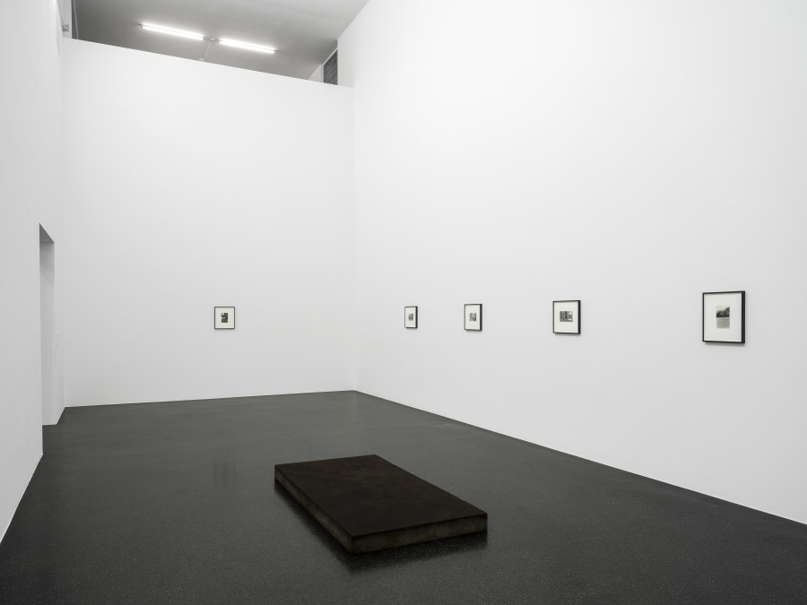Installation view, Alvin Baltrop, Wade Guyton, Heimo Zobernig, Galerie Francesca Pia, Zurich, 2022. Photo: Cedric Mussano