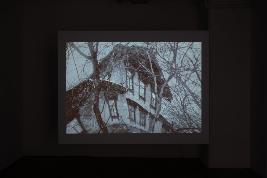 Nadiia Rohozhyna, Tatarka, 2021, with Oleksandr Gorbunov. Installation view Kunsthaus Baselland 2022. Photo: Finn Curry