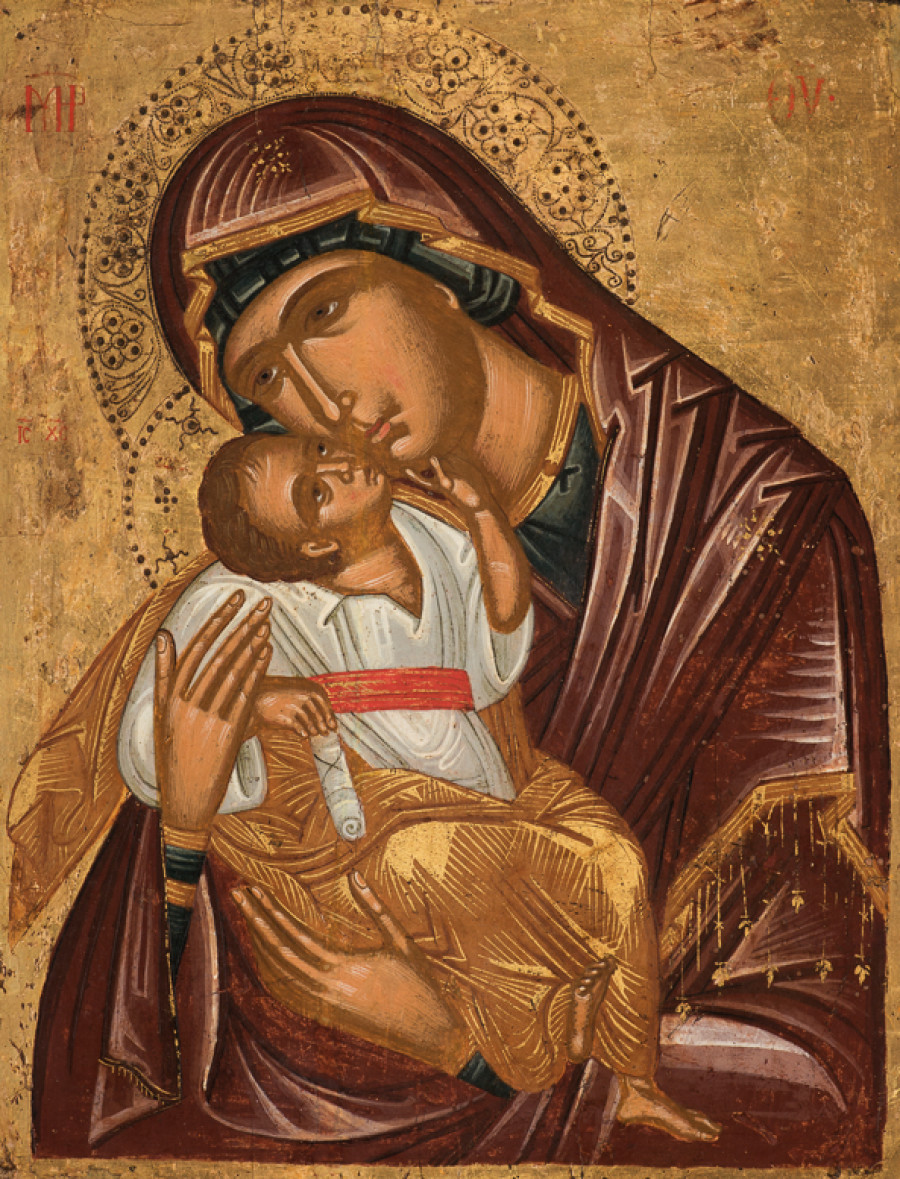 lkone, Kreta, um 1600, Gottesmutter Glykophilusa, Kunstmuseum St.Galien, Donation Dr. René und Lotti Gürtler, Liebefeld 2013