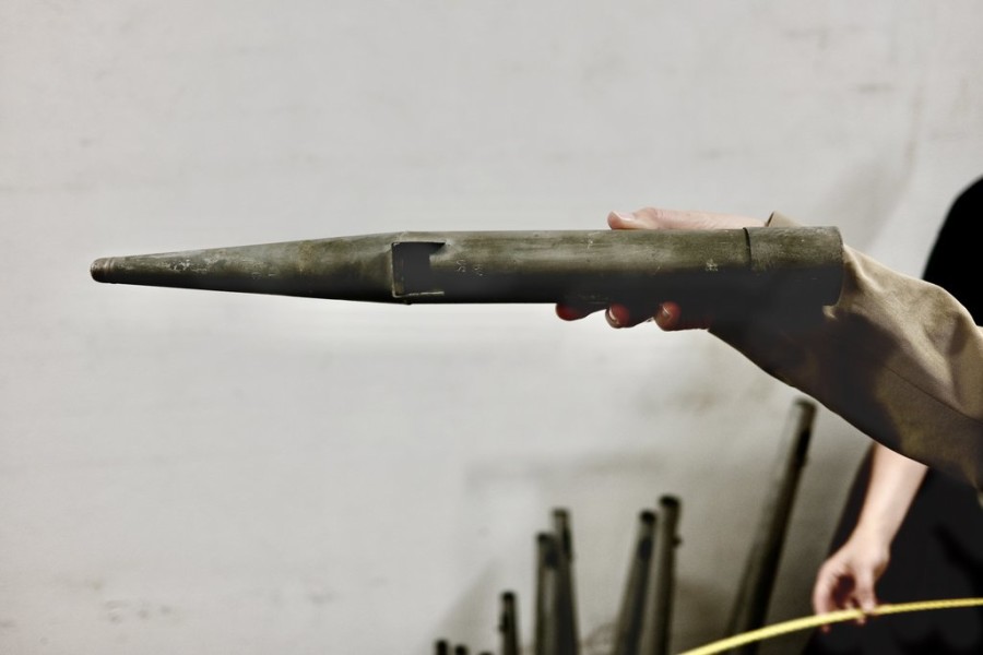 Organ pipe from the pilgrimage church Pöstlingberg, Linz. Photo: Kunsthaus Bregenz, © Kunsthaus Bregenz