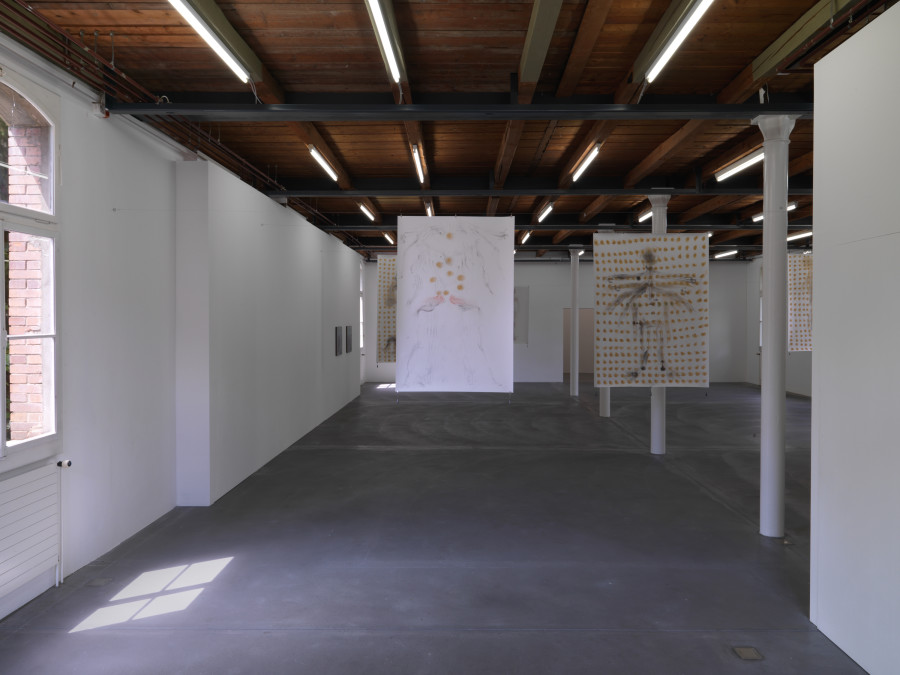 Exhibition view, Geogria Sagri, Case_L, Kunsthalle Friart Fribourg, 2022. Photo: Stathis Mamalakis. ©Georgia Sagri