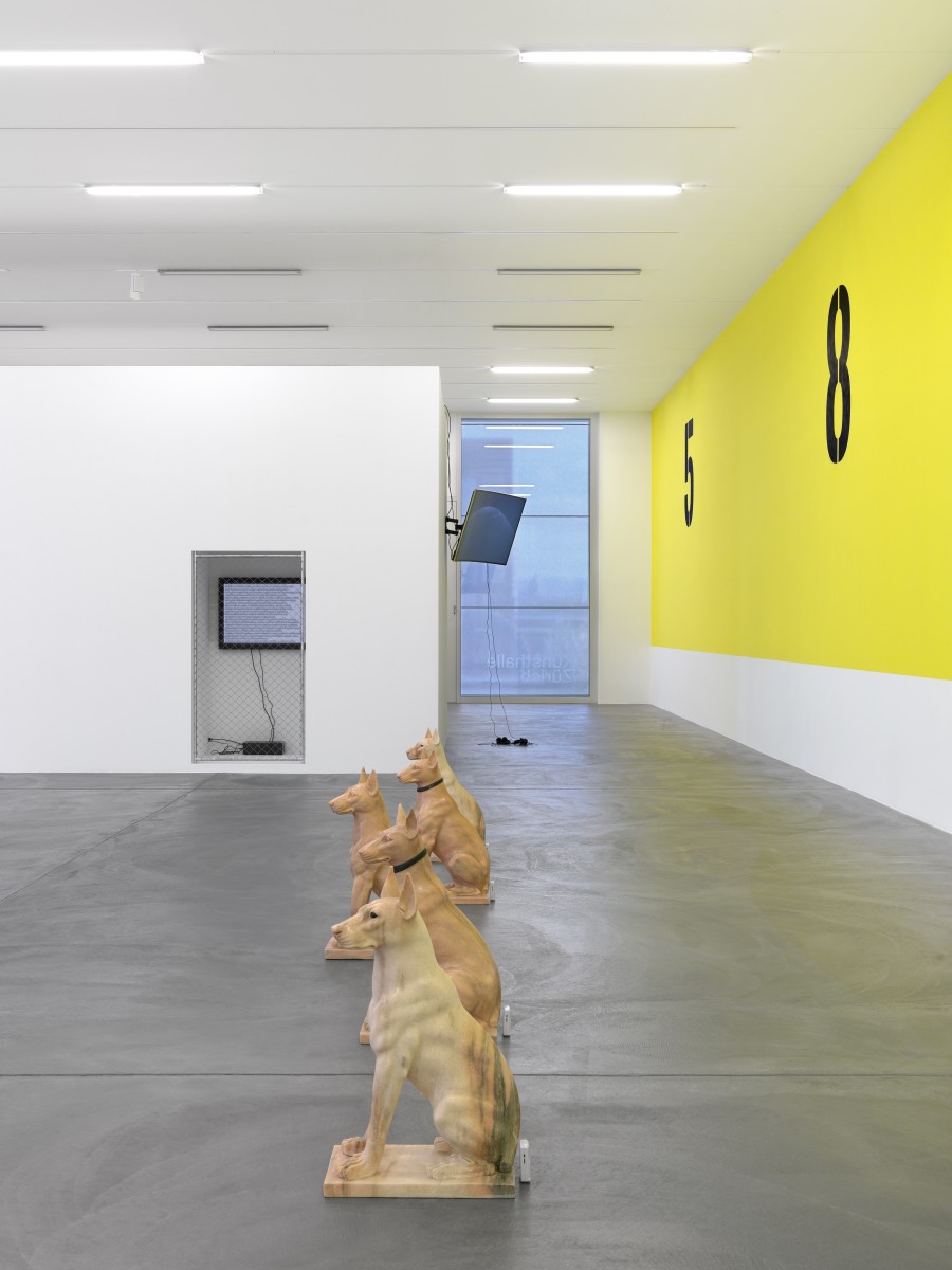 Julia Scher, Maximum Security Society, Kunsthalle Zürich, 2022, installation view, image: Annik Wetter