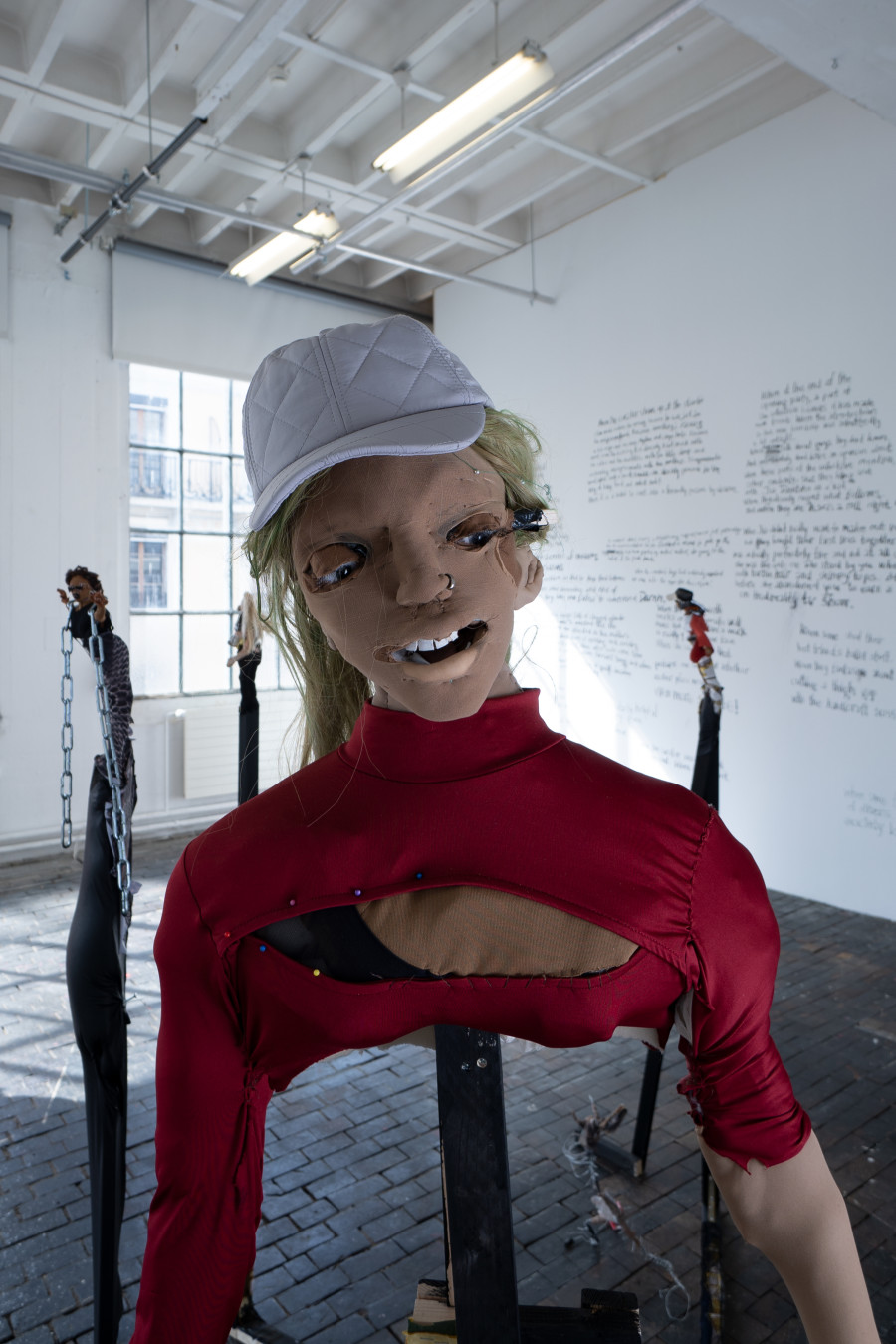 Exhibition view of The Puppet Show at Centre d’Art Contemporain Genève (March 5, 2022‒April 17, 2022). © Centre d’Art Contemporain Genève. Photo: Julien Girard