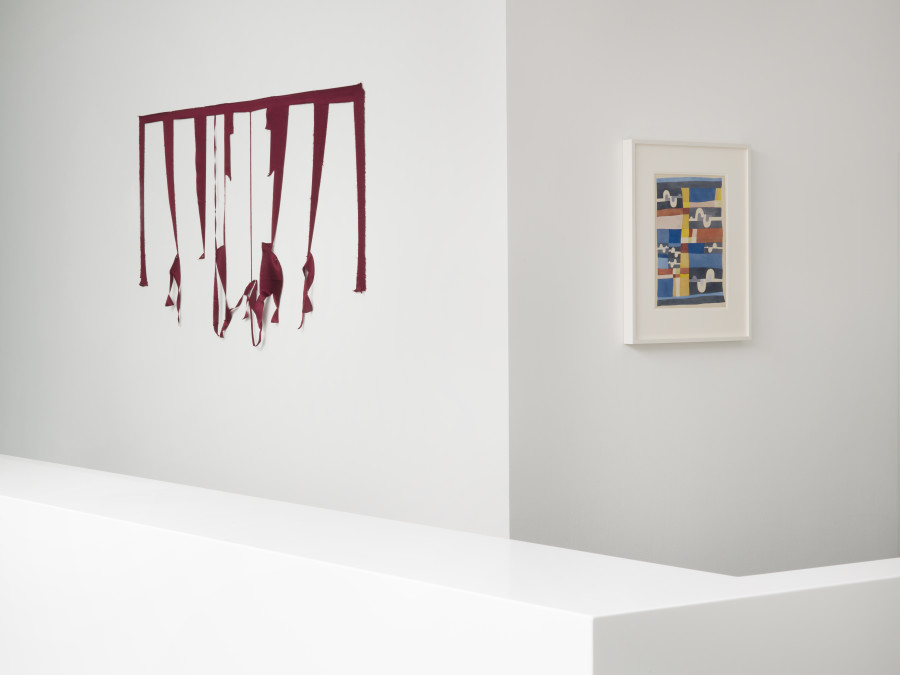 Installation View, The Backward Glance can be a Glimpse into the Future at von Bartha, Basel, 5 September – 7 November 2020. Photo: Simon Schwyzer. Image courtesy von Bartha and the Artists.