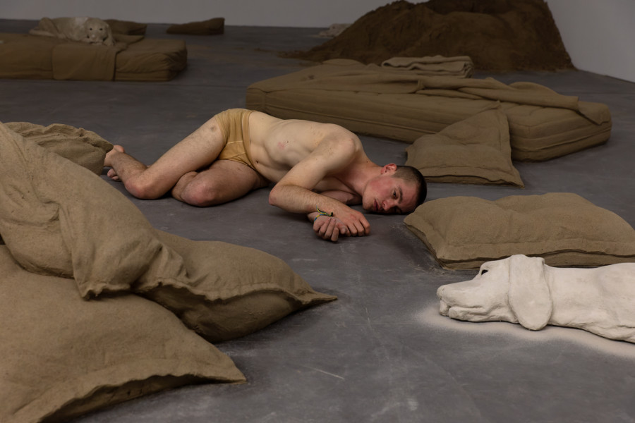 Installation view ‘OUTREMONDE: Dream Hunters – Théo Mercier, Luma Westbau, Zurich, 2022. Photos: Erwan Fichou