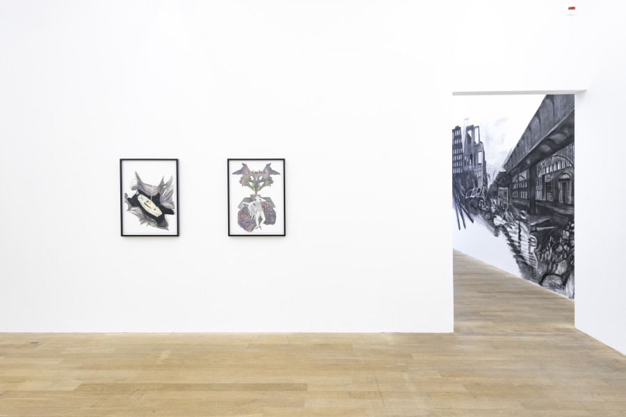 Exhibition views: Marc Bauer, „The Default Brain“, Galerie Peter Kilchmann, Zurich, Switzerland, Sept. 1 - Oct. 14, 2022, Courtesy the artists and Galerie Peter Kilchmann, Zurich Photo: Sebastian Schaub