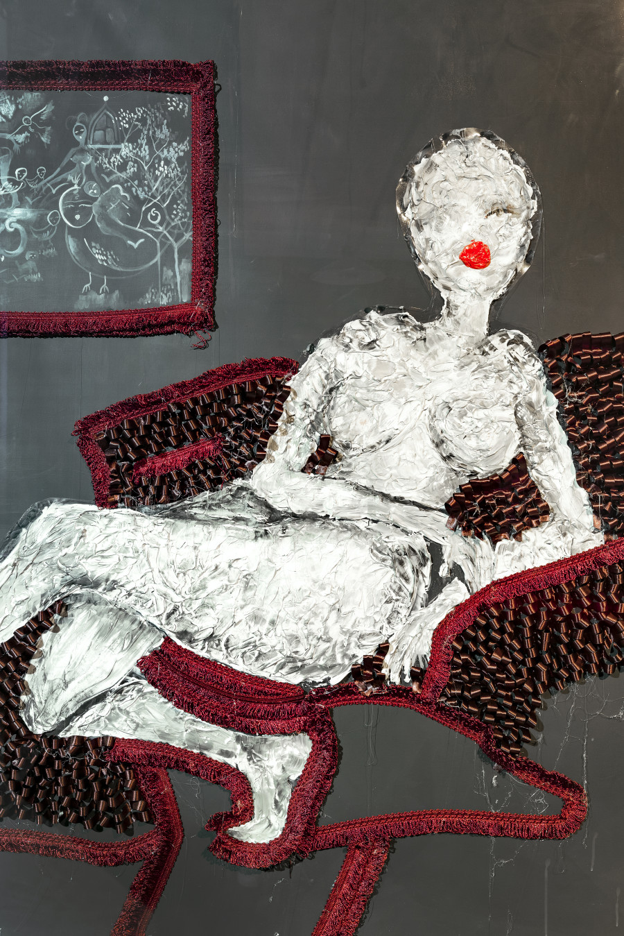 Installation view Sadaf H. Nava, Fabulas Score, schwarzescafé | Luma Westbau, Zurich, 2022. Photo: Nelly Rodriguez