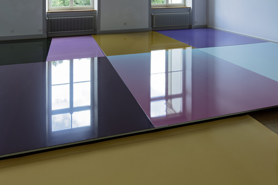 Adrian Schiess, Installationsansicht, Kunstmuseum St.Gallen, Foto: Stefan Rohner