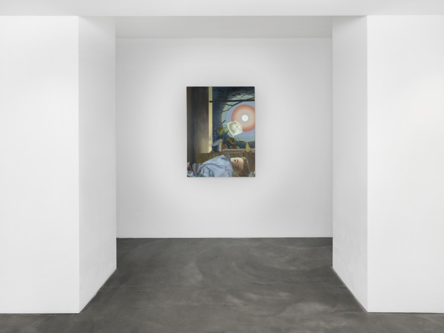 Insomniac, 2021. Acrylic on wooden panel, 121.9 x 91.4 x 5.7 cm. Photo credit: Annik Wetter