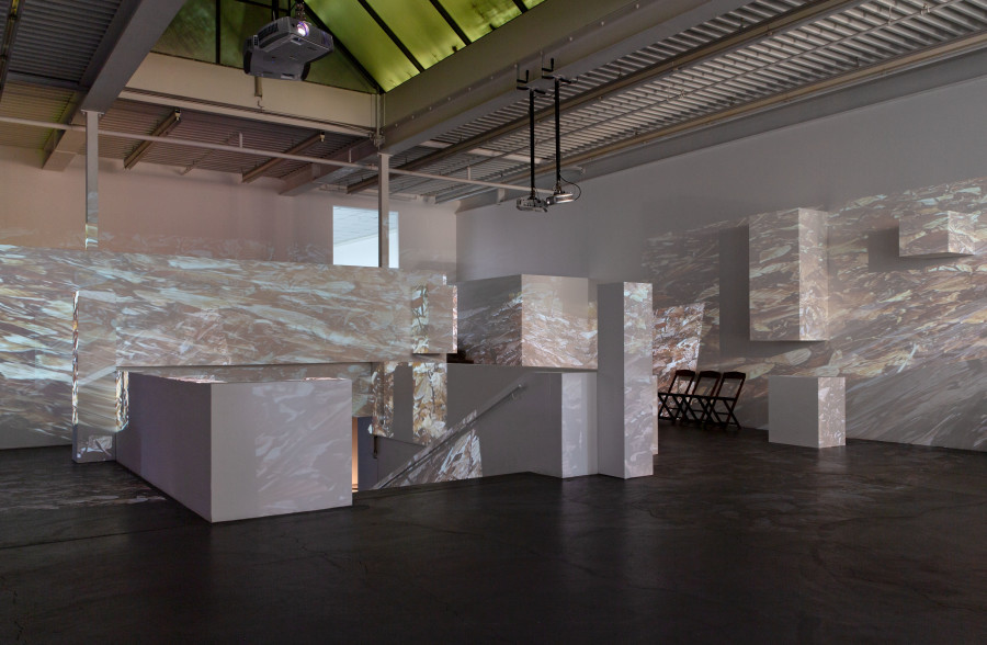 Fritz Hauser, Boa Baumann, Brigitte Dubach, Im Kopf, 2022. Ausstellungsansicht / Installation view Kunsthaus Baselland 2022. Foto / Photo: Gina Folly