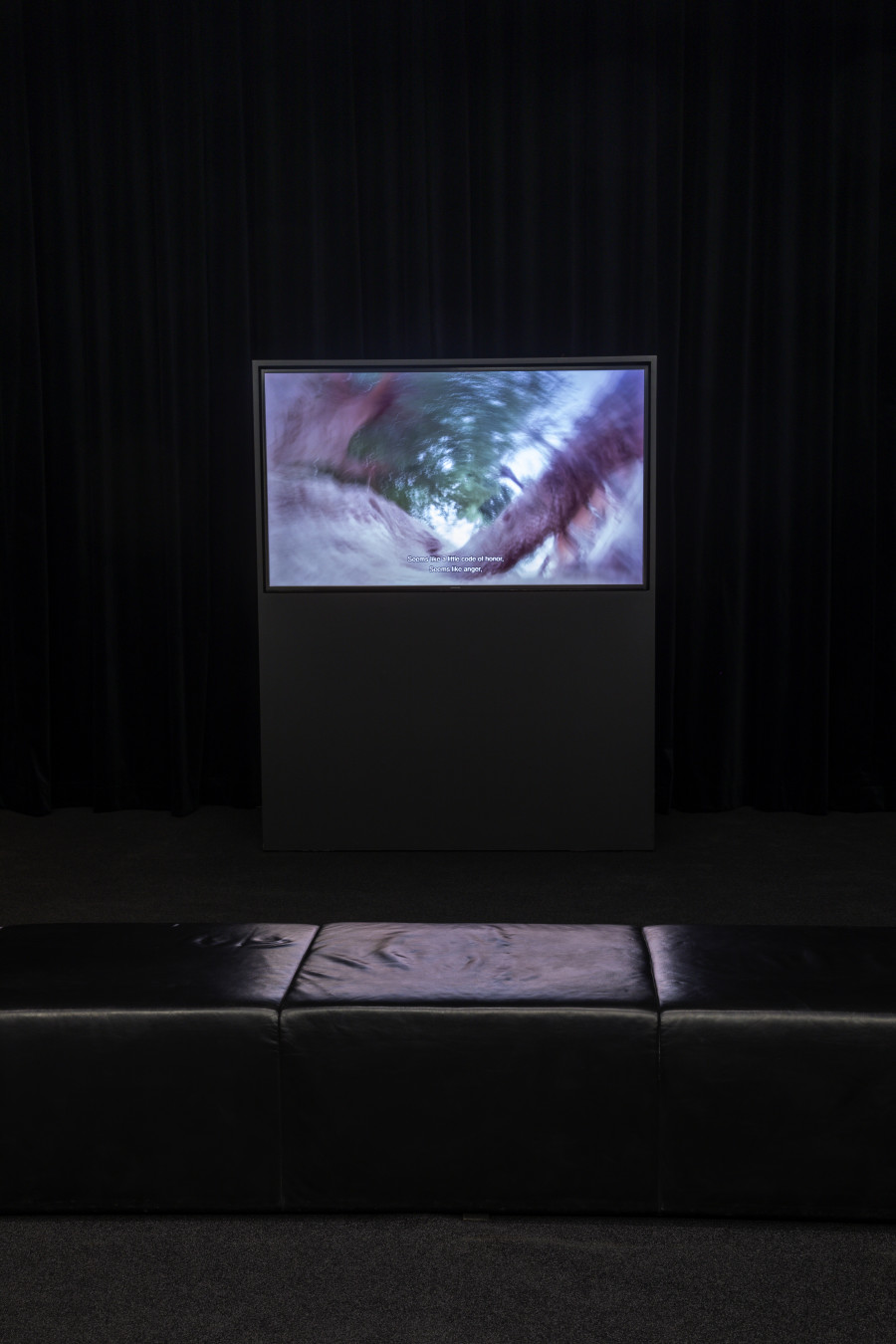 Eduardo Williams with Mariano Blatt, Parsi, 2018, Color, sound / 23’08’’, Installation view Dora Budor – Continent, Basement Kunsthaus Bregenz, 2022. Photo: Markus Tretter. Courtesy of the artist. © Dora Budor, Kunsthaus Bregenz