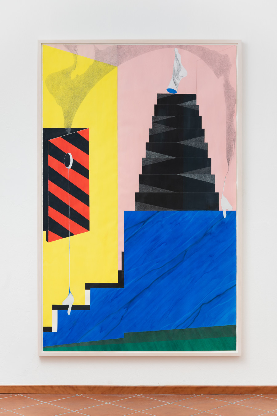 Eleonora Meier, I‘ll Miss Myself So Bad When I Die #5, Acquarello e matita su carta, 220x140cm, 2021.