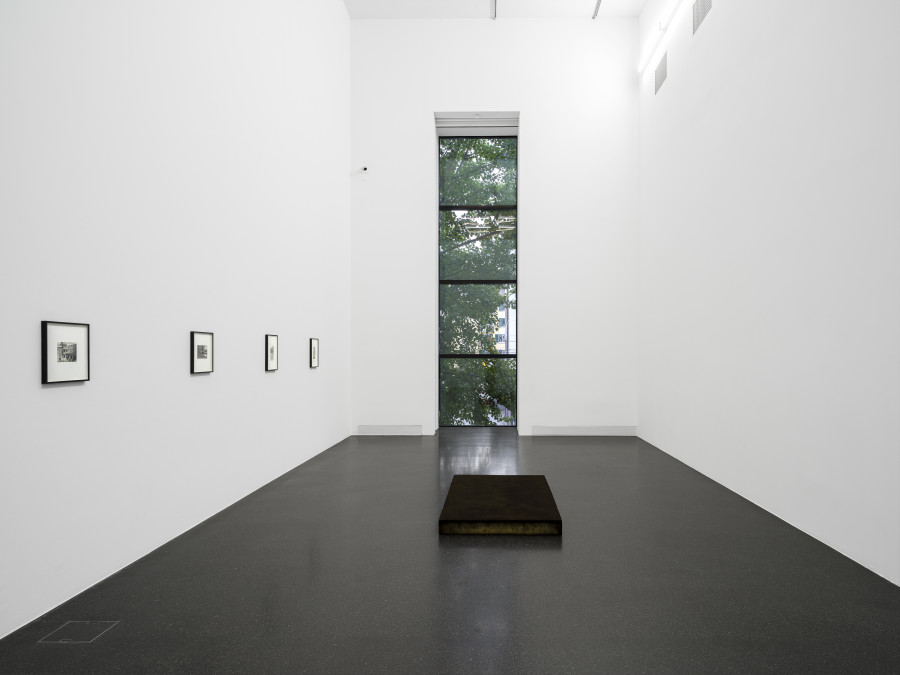 Installation view, Alvin Baltrop, Wade Guyton, Heimo Zobernig, Galerie Francesca Pia, Zurich, 2022. Photo: Cedric Mussano
