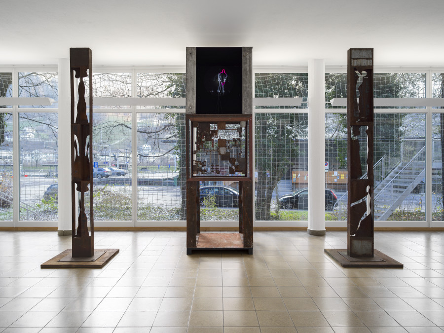 ChrisPierre Labüsch, Denkraum, 2022, Lebensraum, 2022, Aktionsraum, 2022. Kunstschaffen Glarus 2022 (A-L), exhibition view, Kunsthaus Glarus, 2022. Photo: Cedric Mussano