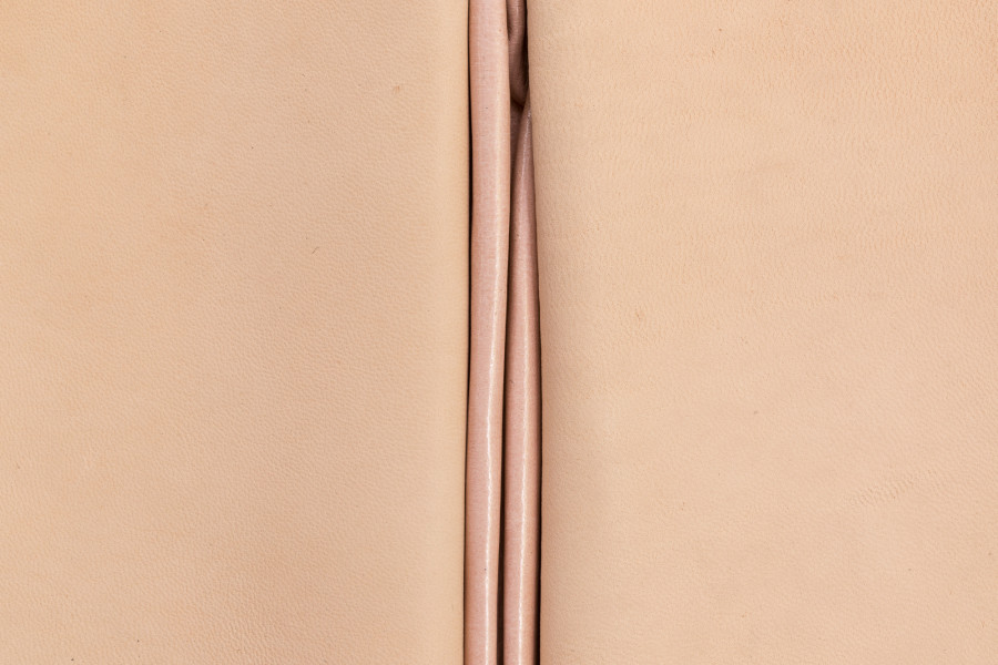Martín Soto Climént, Caramel, 2015, leather on stretcher and tzalam wood, 31 x 20 x 10 cm (detail). Photo: Kilian Bannwart