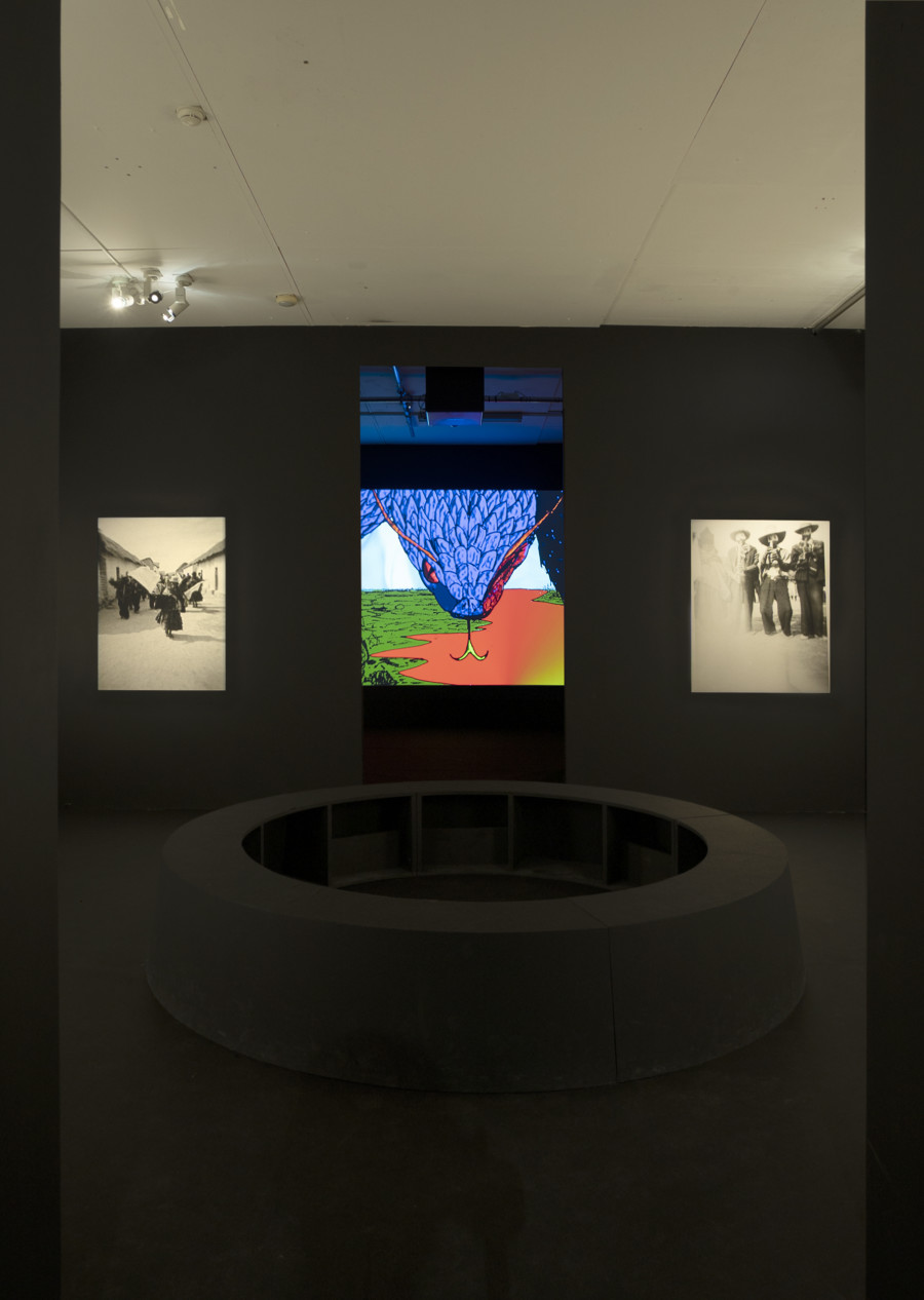Exhibition view of Across the Policed World: A Transnocturnal Huayño at Centre d’Art Contemporain Genève (March 5, 2022‒May 1, 2022). © Centre d’Art Contemporain Genève. Photo: Julien Girard