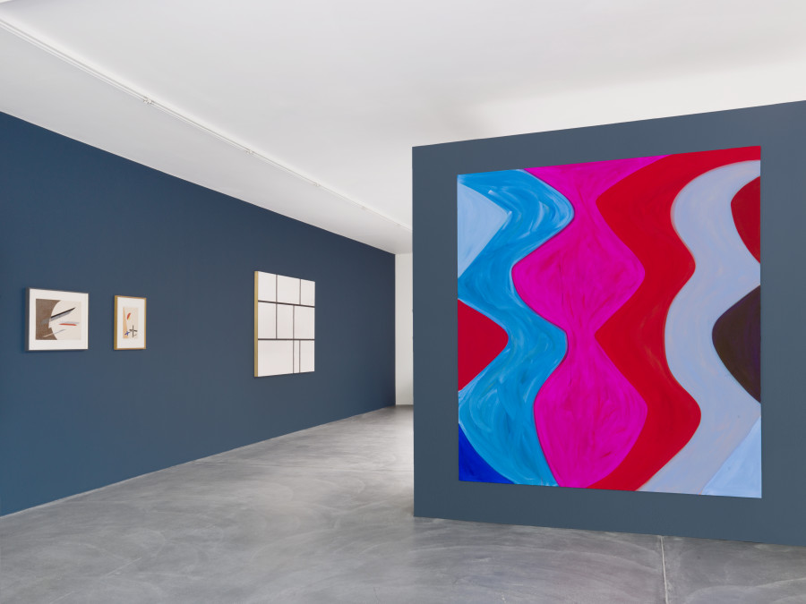 Installation View, The Backward Glance can be a Glimpse into the Future at von Bartha, Basel, 5 September – 7 November 2020. Photo: Simon Schwyzer. Image courtesy von Bartha and the Artists.