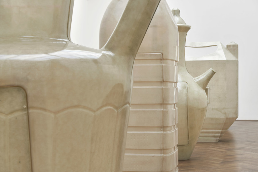 Installation view, Alia Farid, In Lieu of What Is, Kunsthalle Basel, 2022. Photo: Philipp Hänger / Kunsthalle Basel