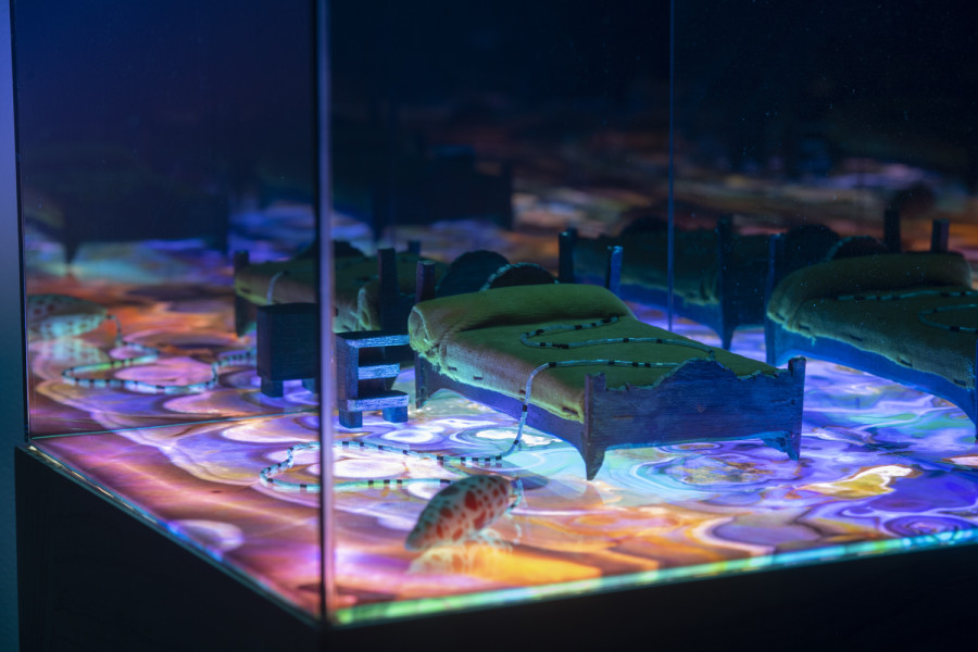 Exhibition view, Alexandre Joly, Double Rainbow, Wilde, 2022. Photo: Greg Clement